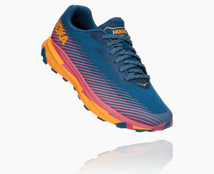 Tenis Trail Hoka One One Feminino Azuis - Torrent 2 - 654-JYWHXC